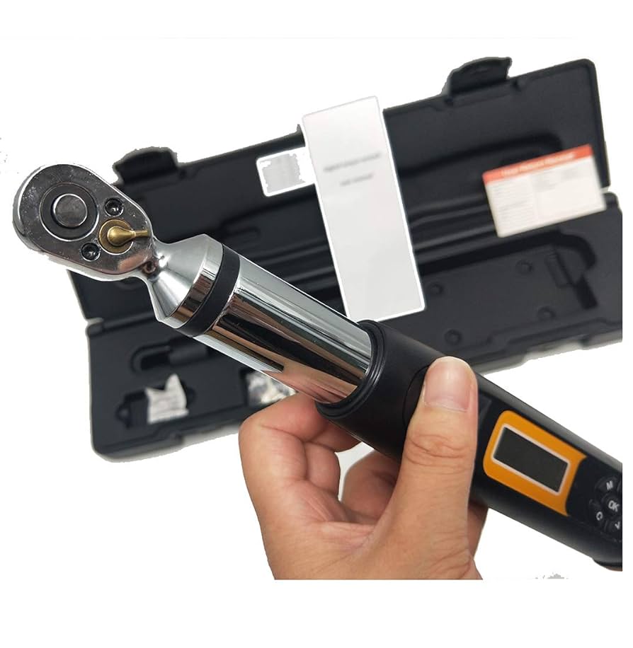 Amazon.com: CNYST 數位扭力扳手1/4 英吋(約0.6 公分)驅動器,帶